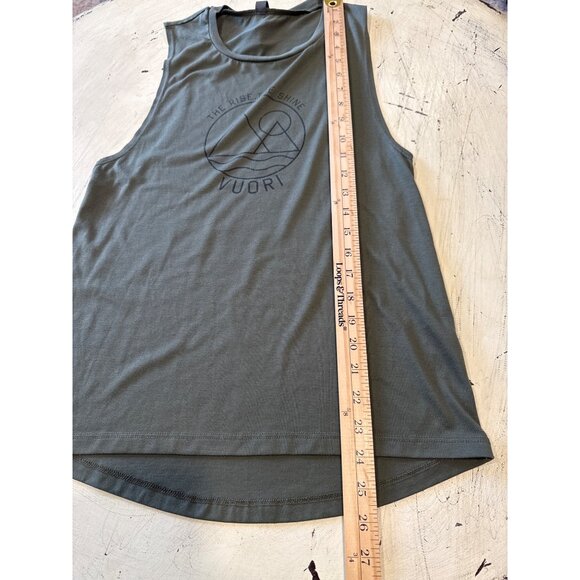 Vuori Olive Green Sleeveless Tank Top Women's M Activewear - Picture 6 of 7